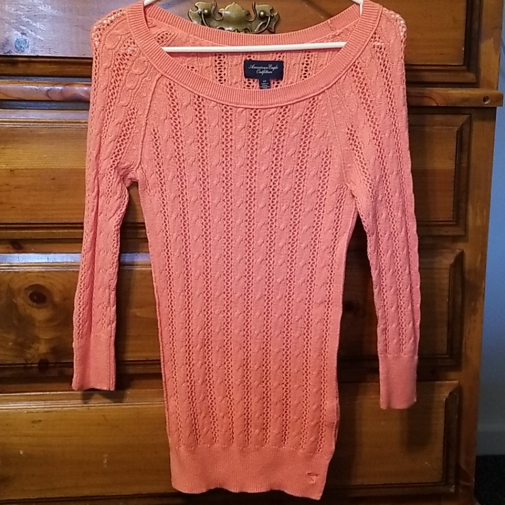 American Eagle pink Knitted Sweater